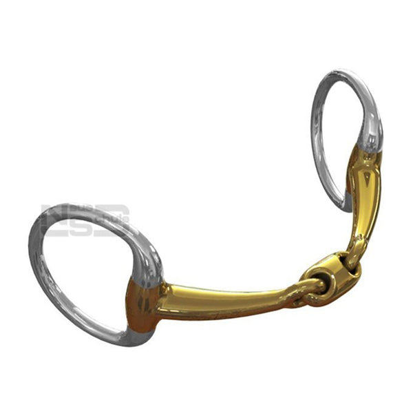 Neue Schule Pony Tranz Angled Lozenge Eggbutt Horse Bit (10mm) 8093-E