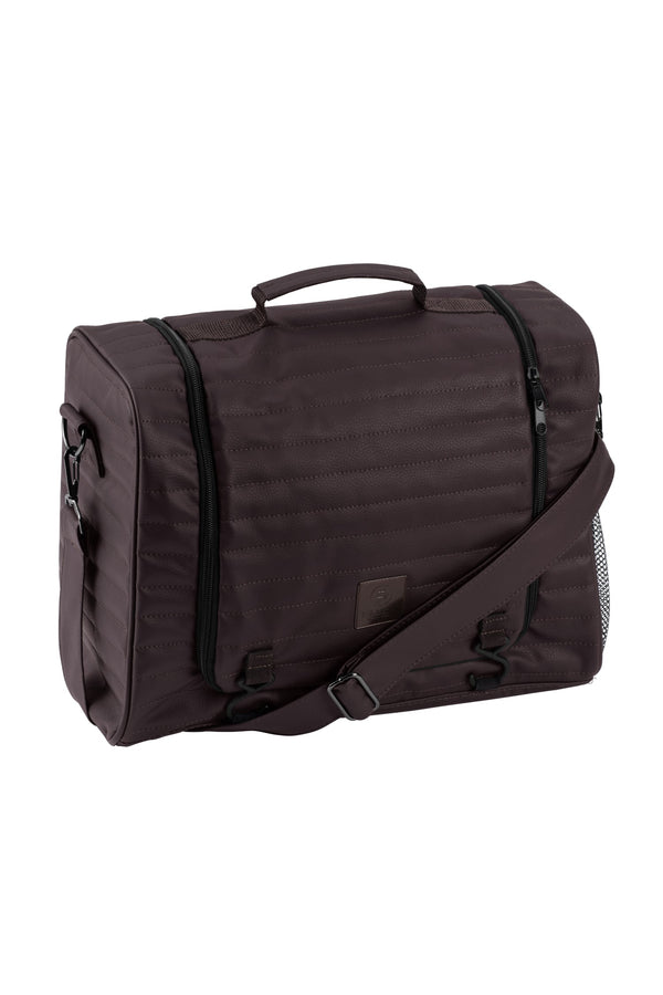 Eskadron Faux Leather Organizer Bag Platinum 24