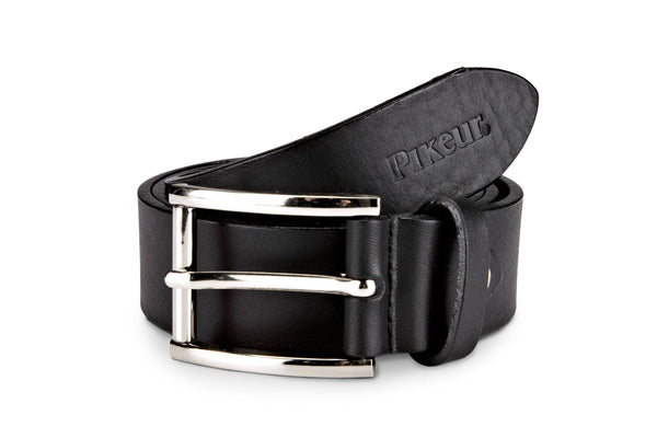 Pikeur Classic Leather Belt With Rectangle Buckle My Breeches | Pikeur Black 75cm