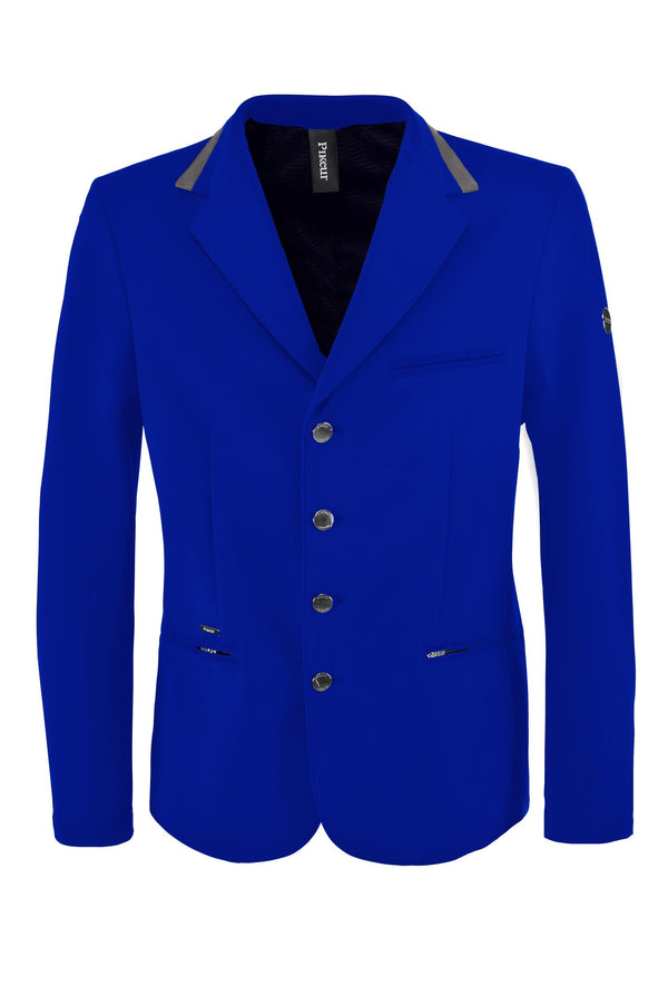 Pikeur Luis Vario Men's Competition Jacket - Blue/Grey Collar